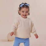 SNUGGLE HUNNY CREAM OVERSIZED COTTON KNIT JUMPER