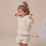 SNUGGLE HUNNY CREAM COTTON KNIT BLOOMERS
