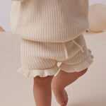 SNUGGLE HUNNY CREAM COTTON KNIT BLOOMERS