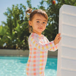 CRYWOLF BABY RASH SUIT - POP GINGHAM