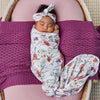 SNUGGLE HUNNY MEADOW JERSEY WRAP & TOPKNOT SET