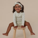 SNUGGLE HUNNY HONEYDEW LONG SLEEVE ORGANIC BODYSUIT