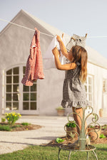 CINNAMON BABY BLACK GINGHAM DRESS