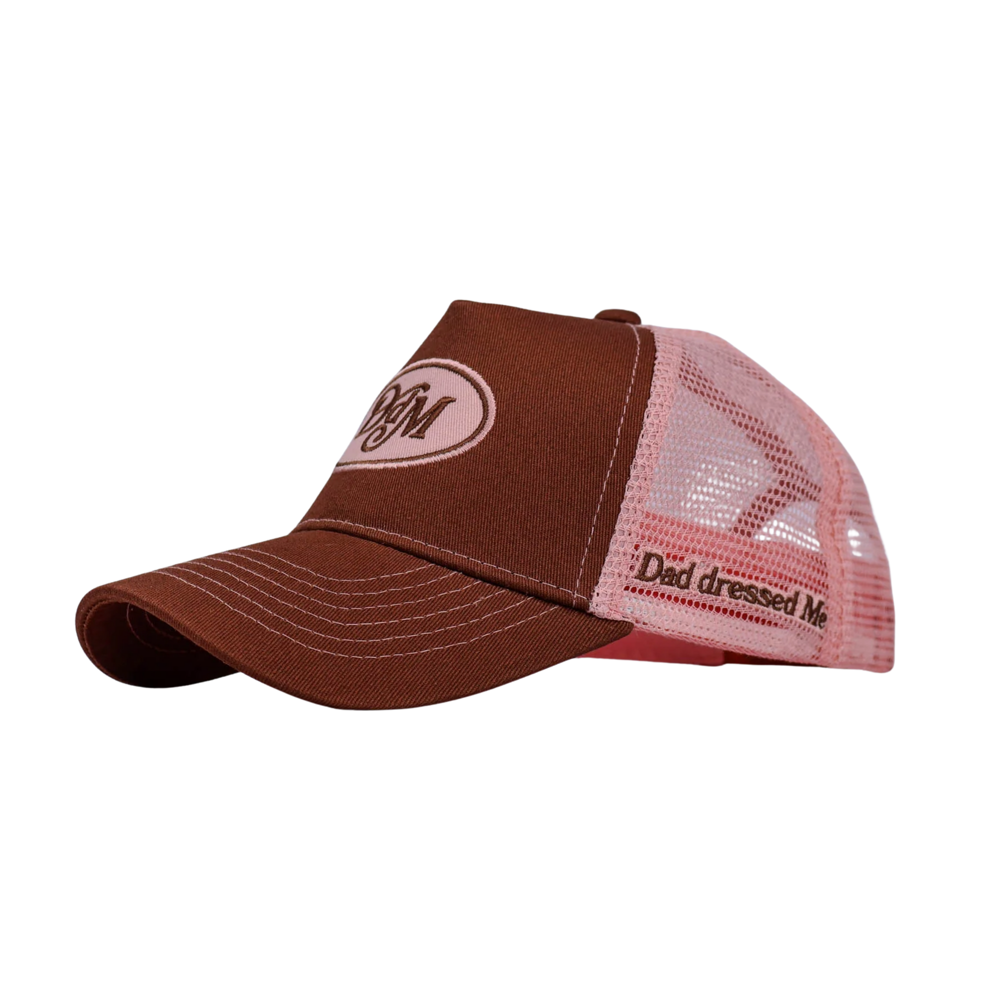 DAD DRESSED ME VON DAD HAT - PINK AND BROWN