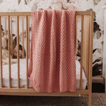 SNUGGLE HUNNY ROSA DIAMOND KNIT BLANKET
