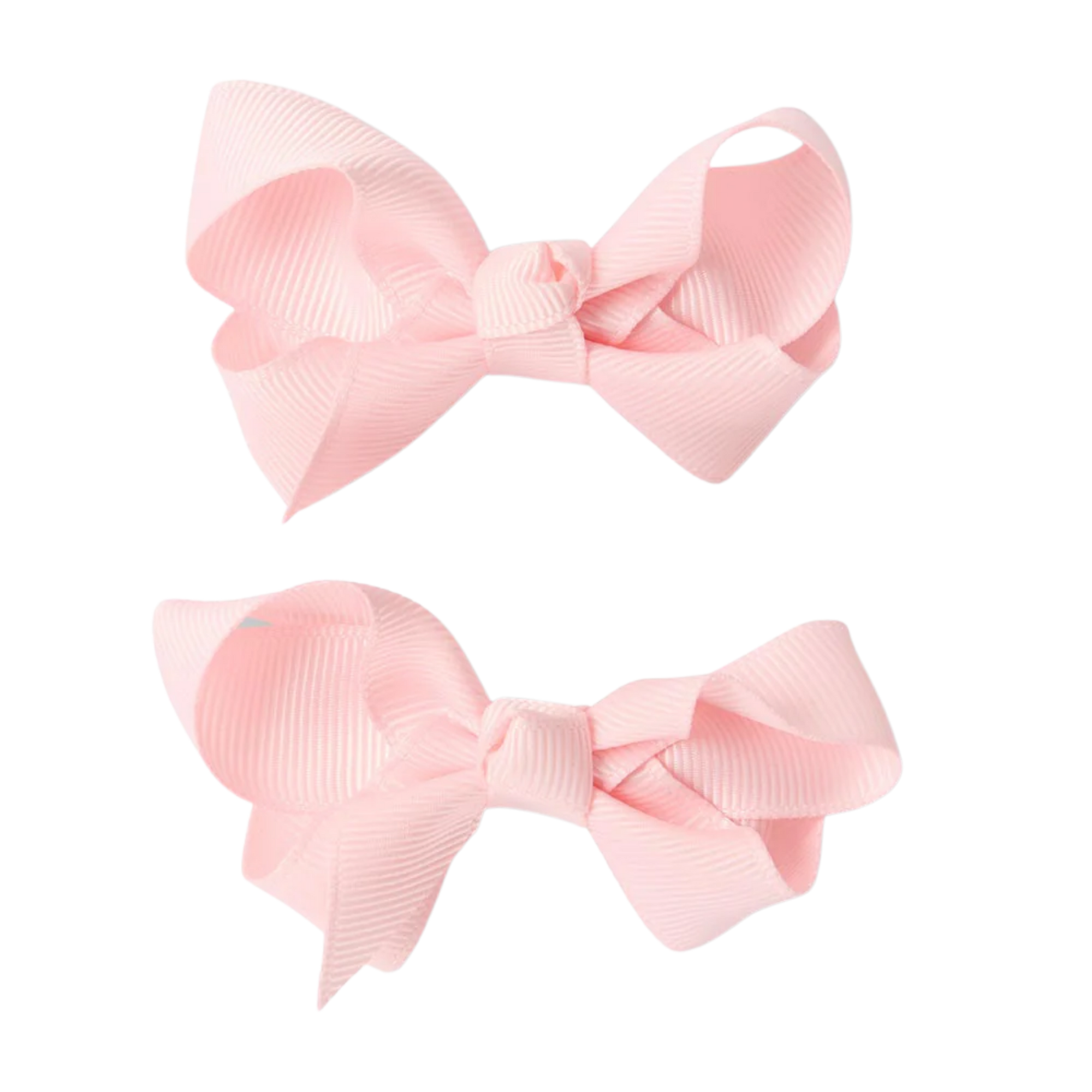 SNUGGLE HUNNY BABY PINK CLIP BOW - SMALL PIGGY TAIL PAIR