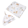 SNUGGLE HUNNY FLOPSY BUNNIES JERSEY WRAP & BEANIE SET