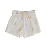 CINNAMON BABY SAILBOAT LINEN SHORTS
