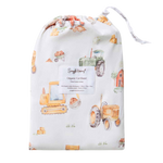 SNUGGLE HUNNY DIGGERS FITTED COT SHEET
