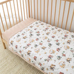 SNUGGLE HUNNY DIGGERS & TRACTORS ORGANIC COTTON COT COMFORTER