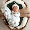 SNUGGLE HUNNY TURTLE JERSEY WRAP & BEANIE SET