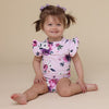 SNUGGLE HUNNY FLORAL KISS SHORT SLEEVE BODYSUIT