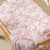 SNUGGLE HUNNY CHERRY BLOSSOM BASSINET SHEET / CHANGE PAD COVER