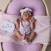 SNUGGLE HUNNY ISLA SHORT SLEEVE ORGANIC BODYSUIT WITH FRILL