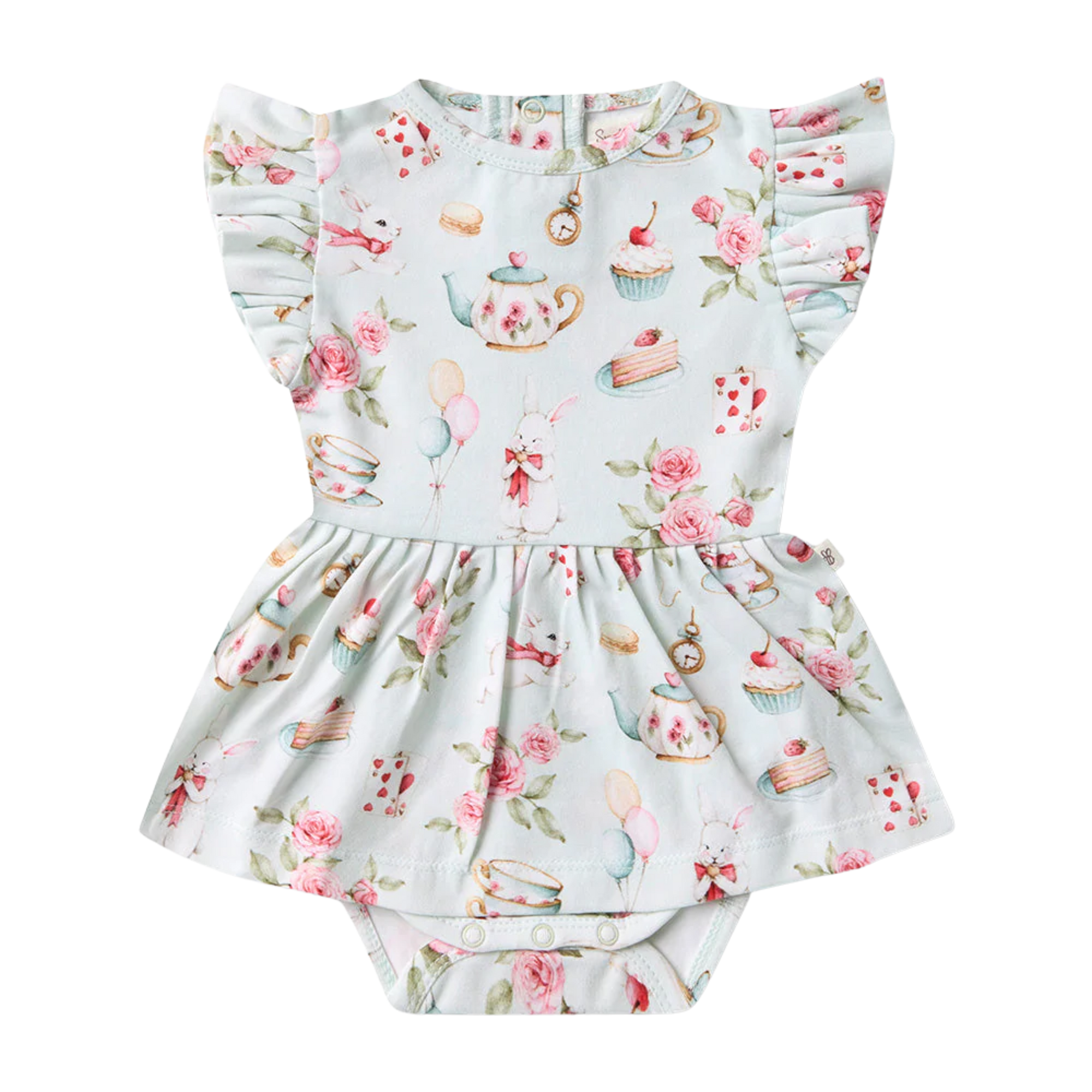 SNUGGLE HUNNY WHITE RABBIT SHORT SLEEVE DRESS