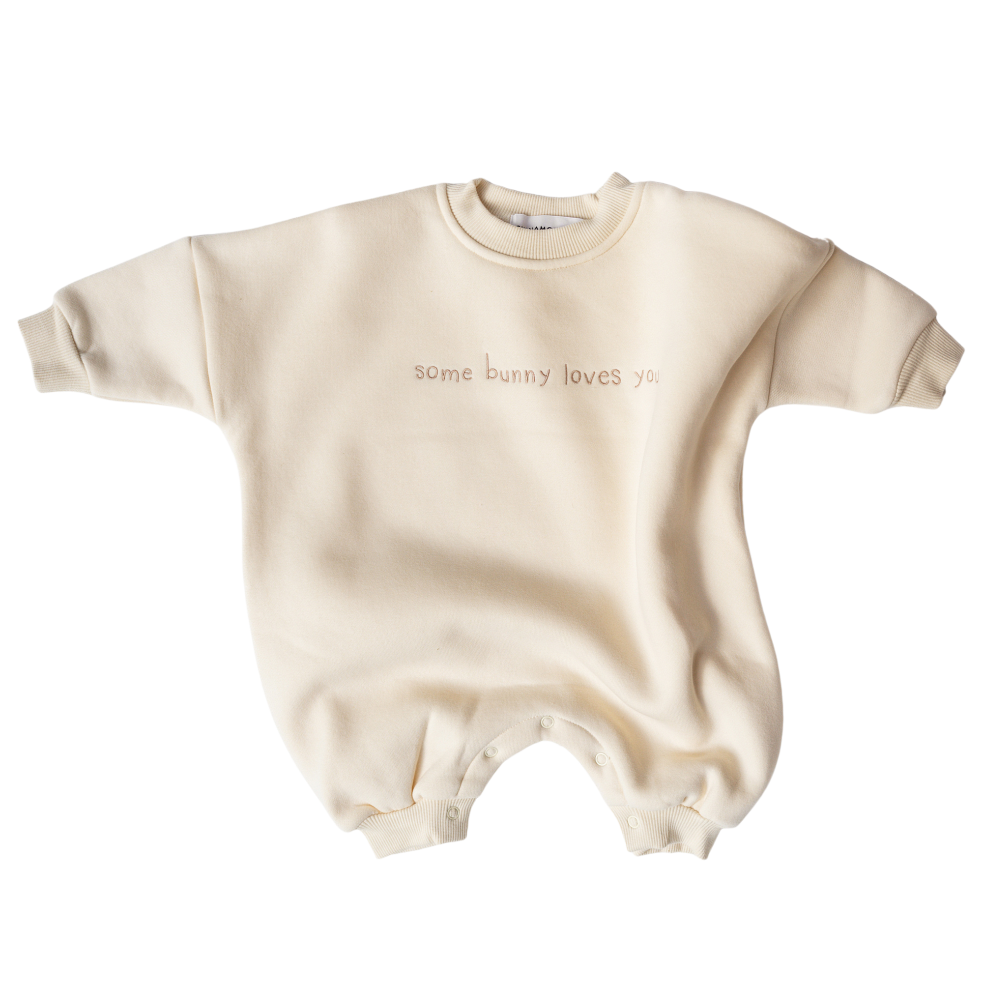 CINNAMON BABY SOME BUNNY LOVES YOU LOUNGE SUIT