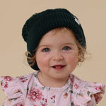 SNUGGLE HUNNY EMERALD KNIT BABY BEANIE