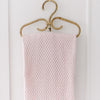 SNUGGLE HUNNY BLUSH PINK DIAMOND KNIT BLANKET