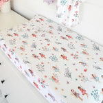 SNUGGLE HUNNY FAIRY GARDEN BASSINET SHEET / CHANGE PAD COVER