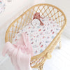 SNUGGLE HUNNY FAIRY GARDEN BASSINET SHEET / CHANGE PAD COVER