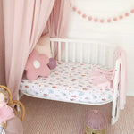 SNUGGLE HUNNY FAIRY GARDEN FITTED COT SHEET