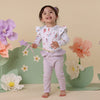 SNUGGLE HUNNY FAIRY GARDEN LONG SLEEVE BODYSUIT WITH FRILL