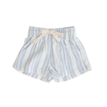 CINNAMON BABY BLUE SUMMER LINEN SHORTS