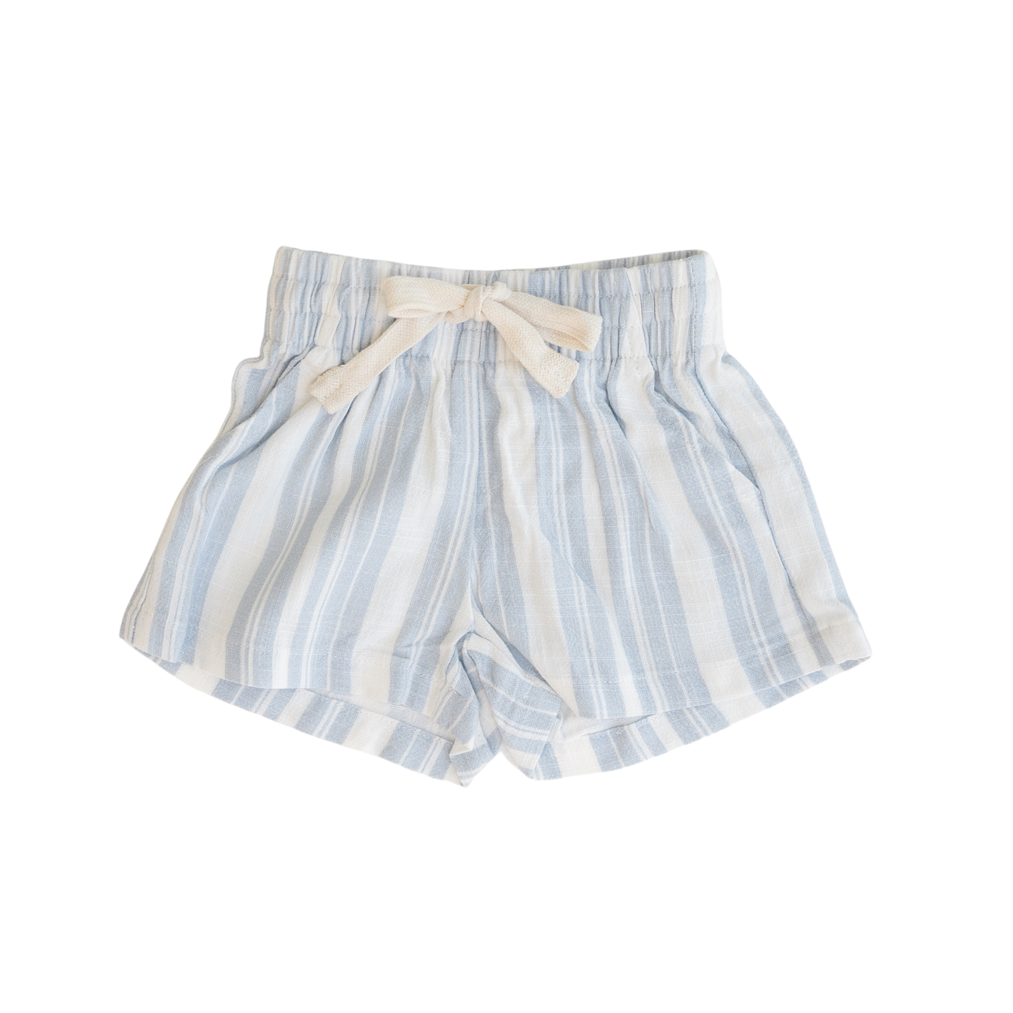 CINNAMON BABY BLUE SUMMER LINEN SHORTS
