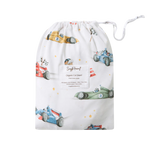 SNUGGLE HUNNY LITTLE RACERS FITTED COT SHEET