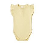 SNUGGLE HUNNY SUNLIGHT SHORT SLEEVE BODYSUIT WITH FRILL