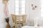SNUGGLE HUNNY BLUSH PINK DIAMOND KNIT BLANKET