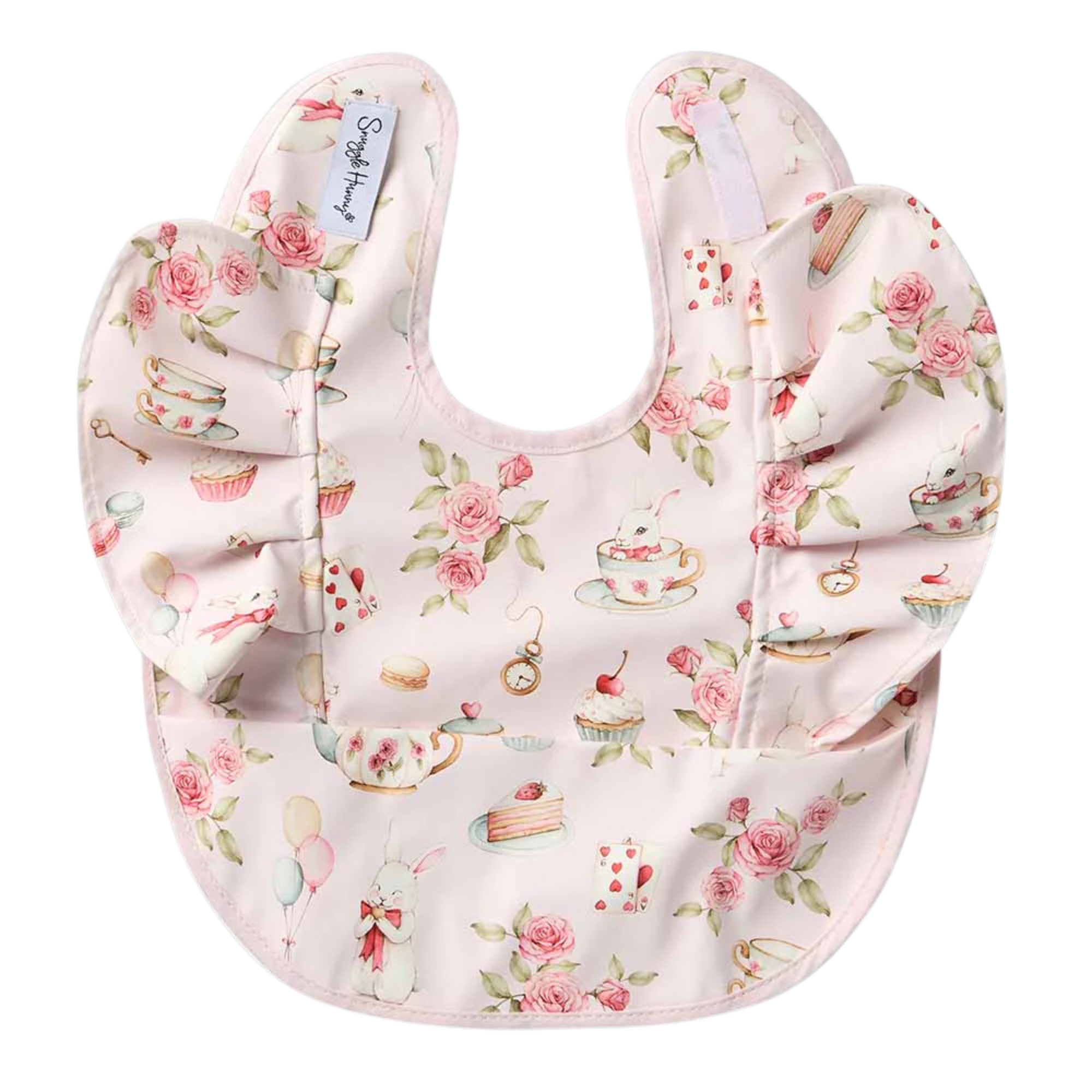SNUGGLE HUNNY ALICE'S TEA PARTY SNUGGLE BIB