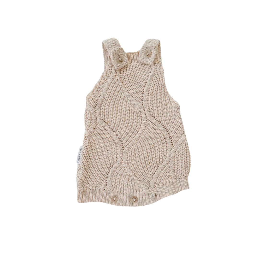 ZIGGY LOU ROMPER - BISCOTTI FLECK