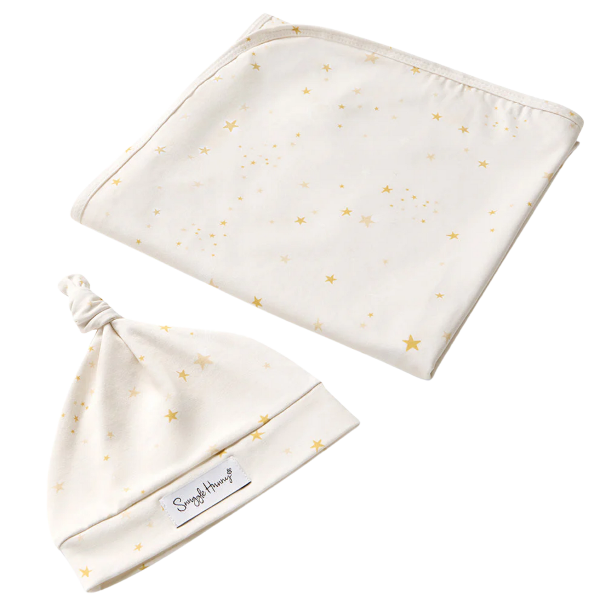 SNUGGLE HUNNY STARDUST JERSEY WRAP & BEANIE SET