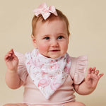 SNUGGLE HUNNY FLAMINGOS DRIBBLE BIB