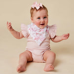 SNUGGLE HUNNY FLAMINGOS DRIBBLE BIB