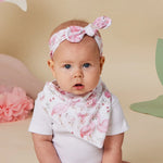 SNUGGLE HUNNY FLAMINGOS DRIBBLE BIB