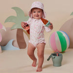 SNUGGLE HUNNY FLAMINGOS FRILL SWIMSUIT