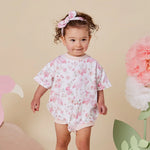 SNUGGLE HUNNY FLAMINGOS OVERSIZED ROMPER
