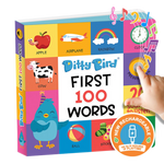 DITTY BIRD FIRST 100 WORDS MULTI-COLOURED