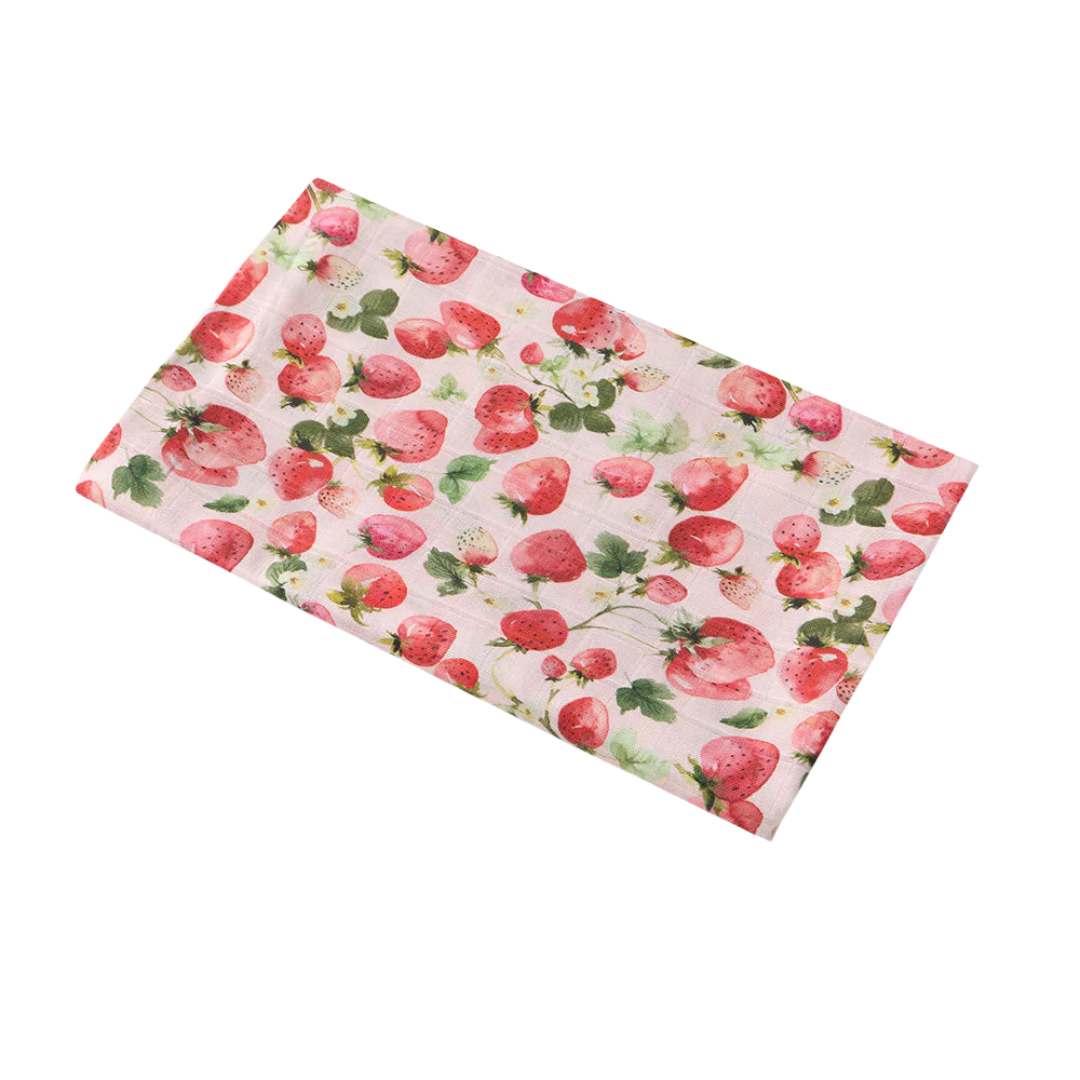 SNUGGLE HUNNY STRAWBERRY MUSLIN WRAP