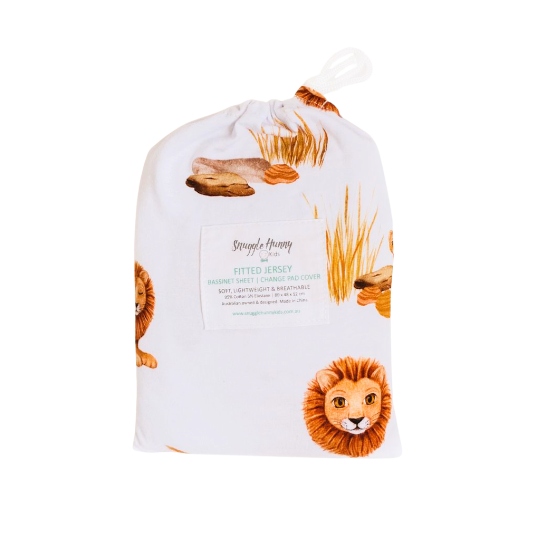 SNUGGLE HUNNY LION BASSINET SHEET / CHANGE PAD COVER