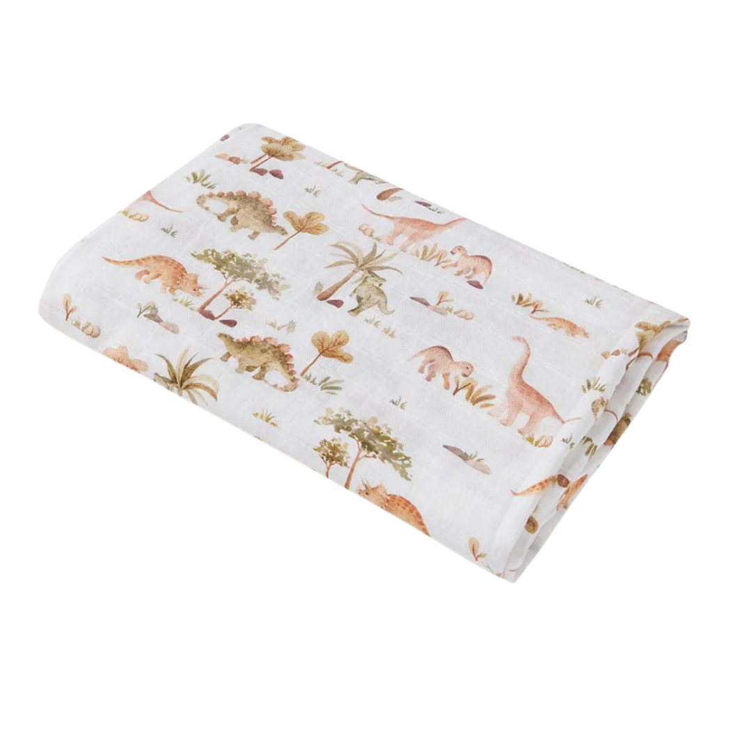 SNUGGLE HUNNY KIDS DINO ORGANIC MUSLIN WRAP