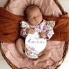 SNUGGLE HUNNY ISLA LONG SLEEVE ORGANIC BODYSUIT WITH FRILL