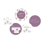 SNUGGLE HUNNY FAIRY GARDEN & DUSK REVERSIBLE MILESTONE CARDS