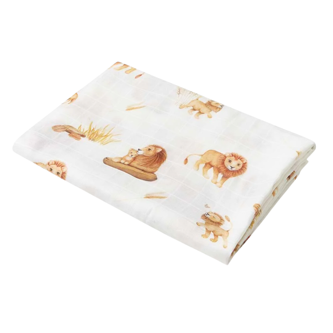 SNUGGLE HUNNY ORGANIC MUSLIN WRAP - LION