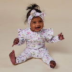 SNUGGLE HUNNY GRACIE SNUGGLESUIT CONVERTIBLE ROMPER WITH FRILL
