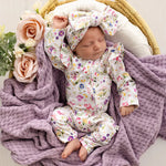 SNUGGLE HUNNY GRACIE SNUGGLESUIT CONVERTIBLE ROMPER WITH FRILL