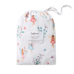 SNUGGLE HUNNY FAIRY GARDEN FITTED COT SHEET