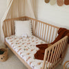SNUGGLE HUNNY BEARS ORGANIC FITTED COT SHEET